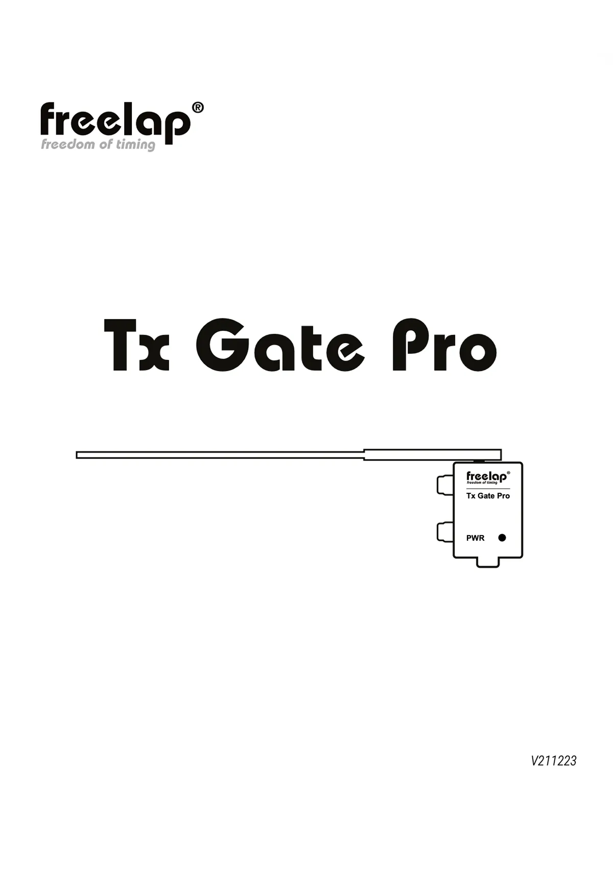 Уведомление о Freelap Tx Gate Pro