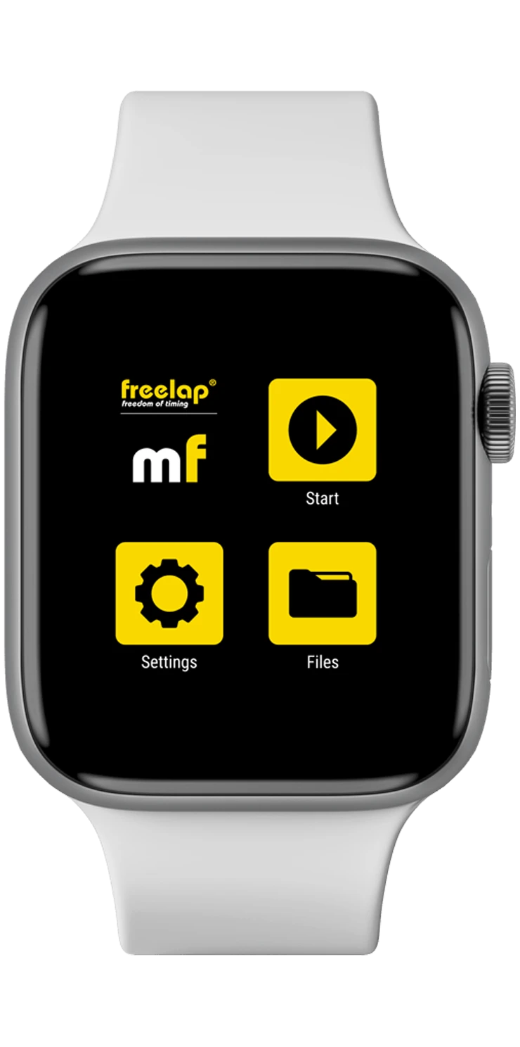 Основное меню Montre Connectée myfreelap