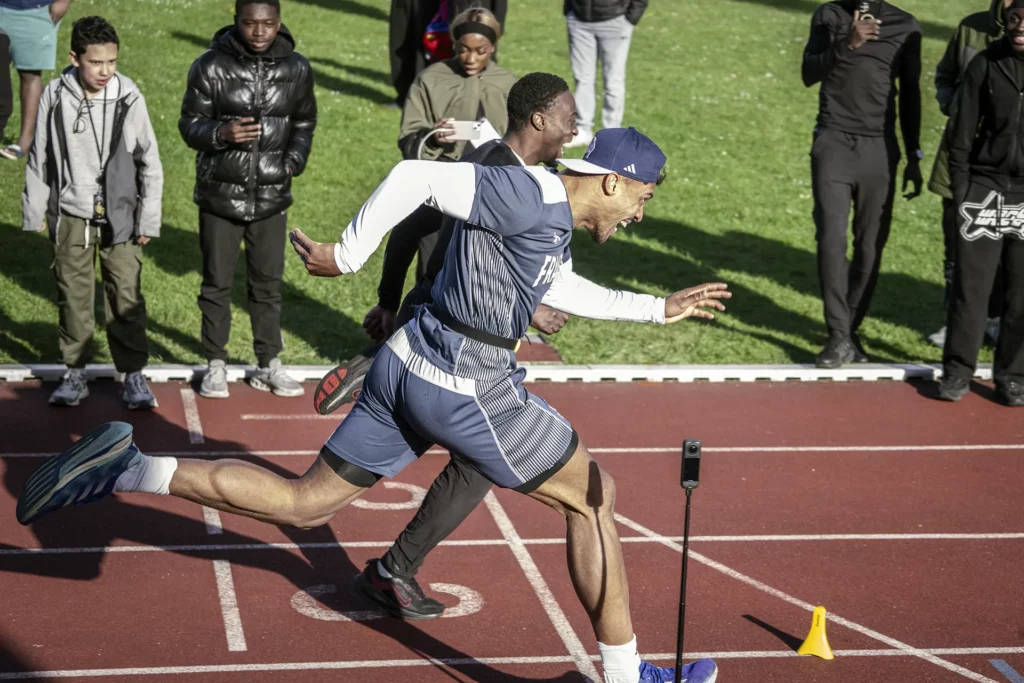 100 athlètes contre 1 sprinteuse