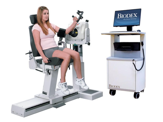 Укладка для теста сгибания и разгибания локтя на Biodex System 4 Quick-Set