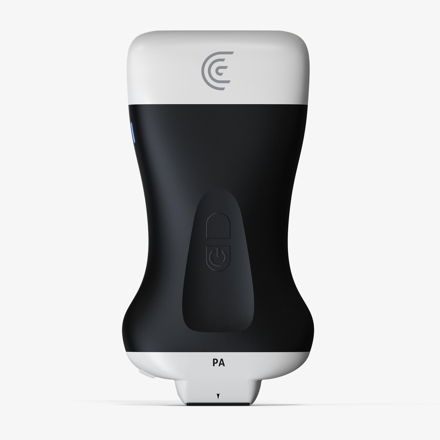 Сканер Clarius PA HD3 спереди на белом фоне