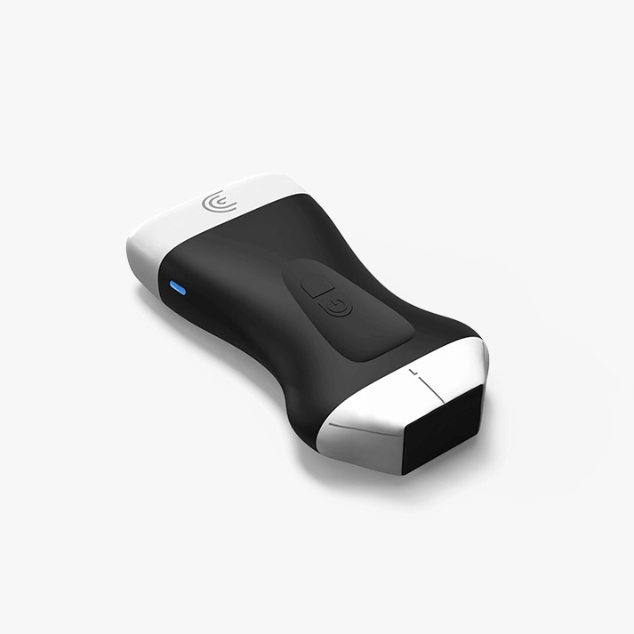 Сканер Clarius PAL HD3 сверху, виден рабочий торец с маркировкой модели