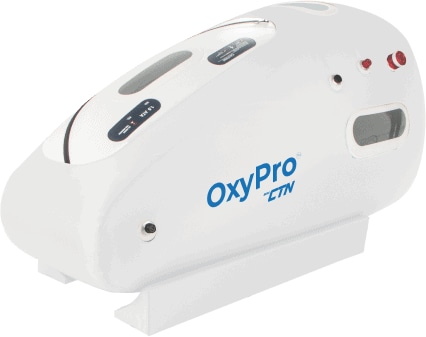 Барокамера CTN OxyPro VS1 в белом исполнении, вид с торца