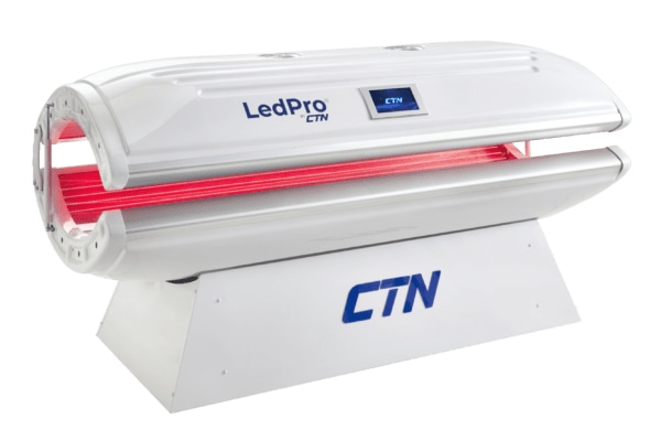 Капсула CTN LedPro на белом фоне, вид сбоку с закрытой крышкой