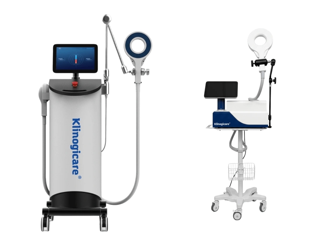 Две комплектации Klinogicare Quantum Magnetic Storm: стационарная DUO и настольная UNO на передвижной стойке