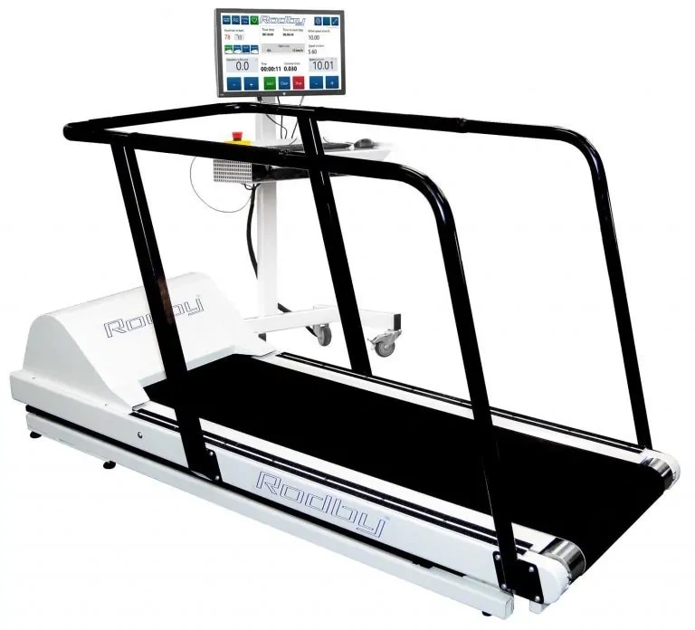 Беговая дорожка RODBY RL1602E x 500 с поручнями и пультом на подкатной стойке