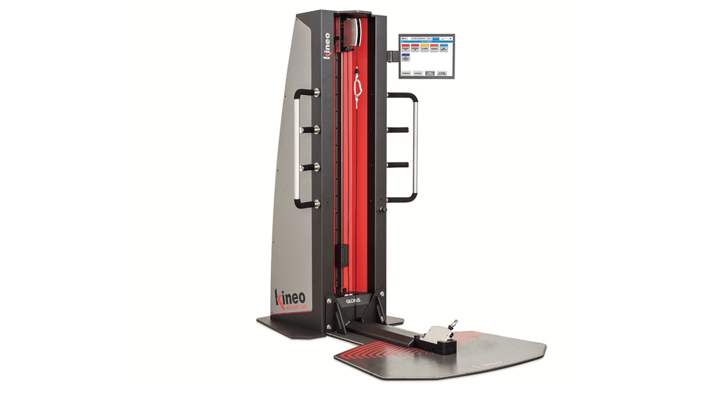 Kineo Pulley & Squat в полный рост: стойка, кронштейн экрана и платформа под ноги