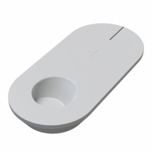 Белая зарядная база аппарата medkey крупным планом